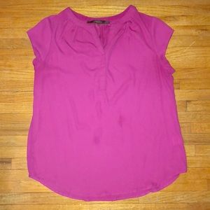 Fun 2 Fun Ladies Short-Sleeved Blouse - Size L
